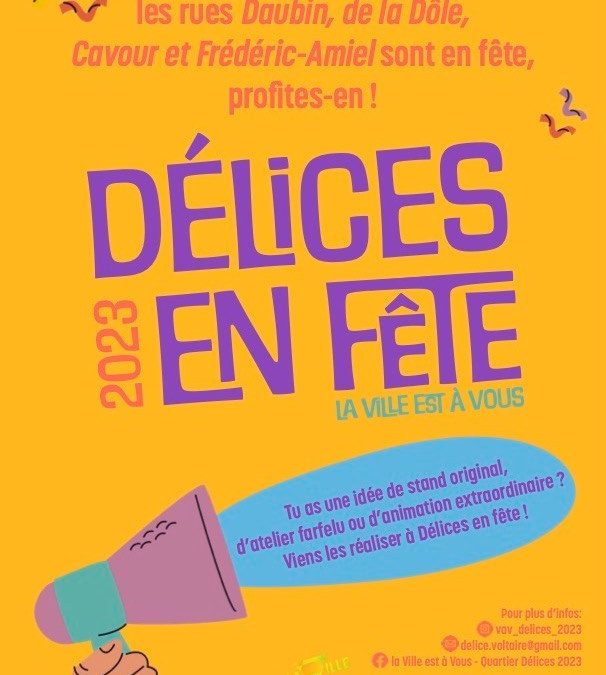 Les 3 et 4 juin, la librairie des Délices crée l’événement pour Délices en fête – La Ville est à vous